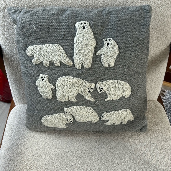 Artisan Other - Needlepoint polar bear cushion